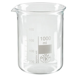 Berlijnse Beker pyrex (vuurvast) - 1000ml