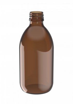 Glazen fles – bruin – 300ml – 28mm – zonder stop - 51st