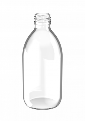 Glazen fles – wit – 300ml – 28mm – zonder stop - 48st