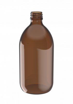 Glazen fles – bruin – 500ml – 28mm – zonder stop - 32st