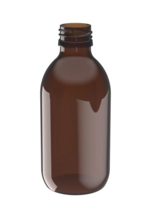 Glazen fles – bruin – 200ml – 28mm – zonder stop - 67st