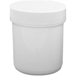 Zalfpot wit + schroefdeksel – 100gr/125ml - 100st
