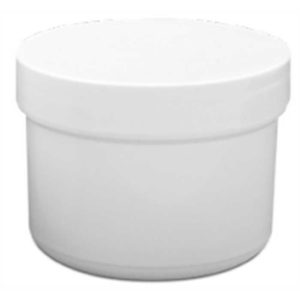 Zalfpot wit + schroefdeksel – 80gr - 100st