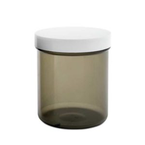 Gelulenpot fumé – 155ml – wit deksel - 50st