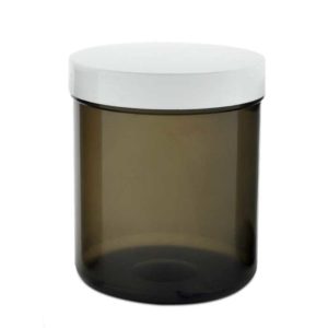 Gelulenpot fumé – 250ml – wit deksel - 50st