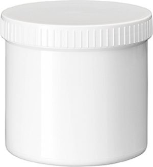 Zalfpot wit + schroefdeksel – 500gr