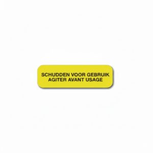 Etiket "Schudden Voor Gebruik - Agiter Avant Usage" - 30x9mm - 1000st